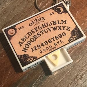 Ouija Board vintage miniature Hasbro game keychain complete